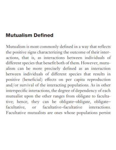 mutualism defined
