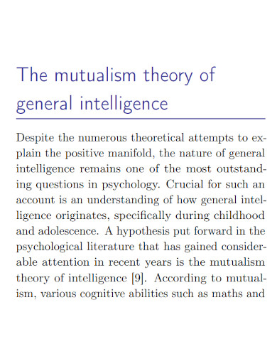 mutualism theory