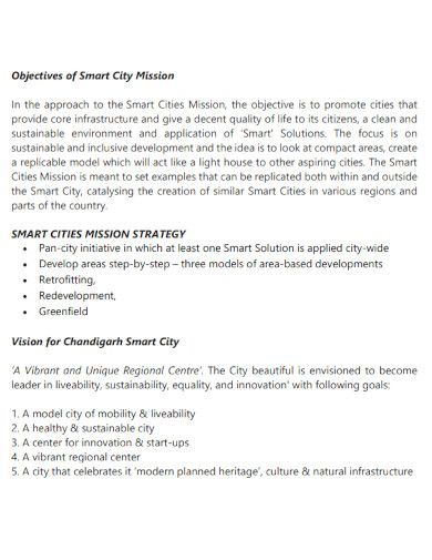 objectives of smart city mission