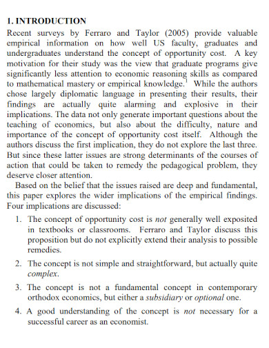 opportunity cost concept