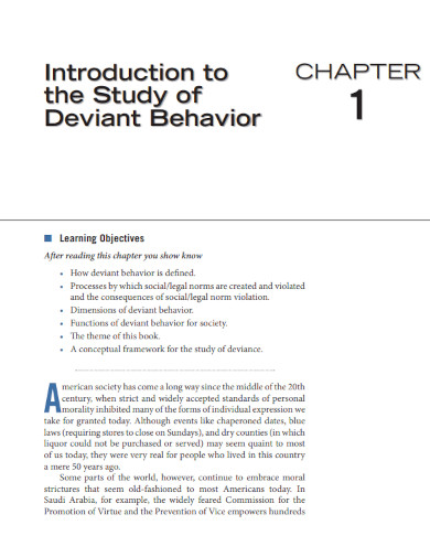 overview of deviant behaviour