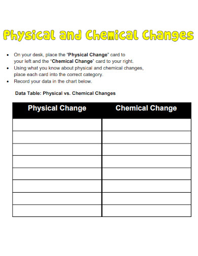 physical change in pdf example