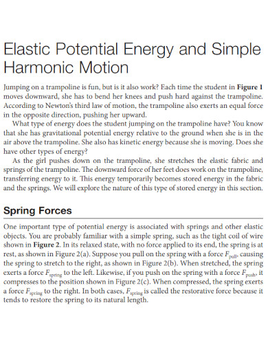 essay about potential energy