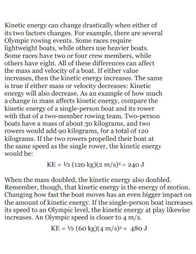 printable kinetic energys