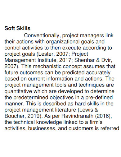 project management soft skills