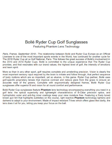 ryder cup golf sunglasses