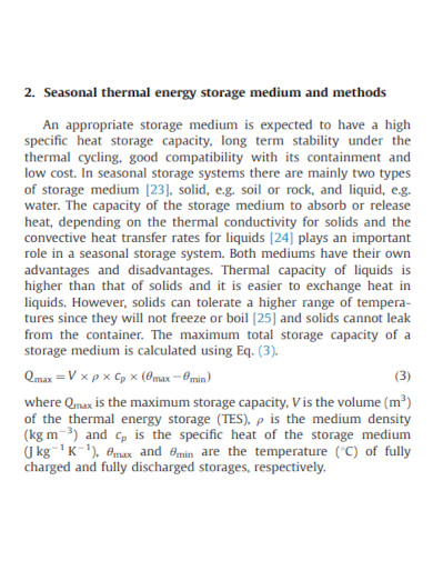 seasonal thermal energy