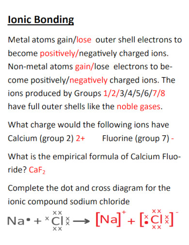 short ionic bond explanation