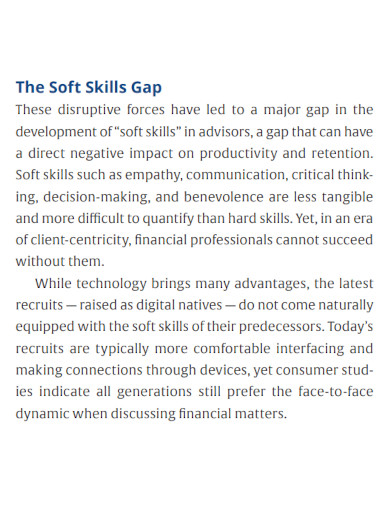 soft skills gap example