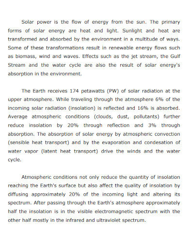 solar thermal energy