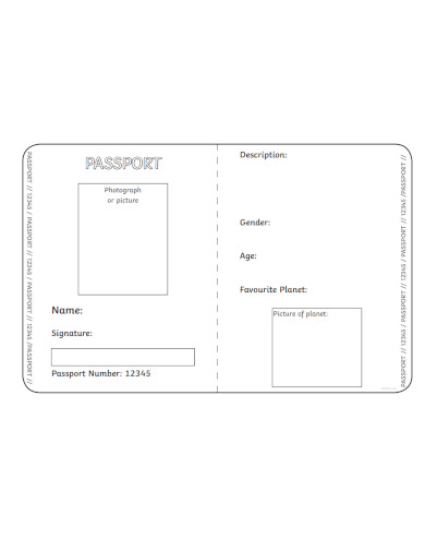 space passport templates
