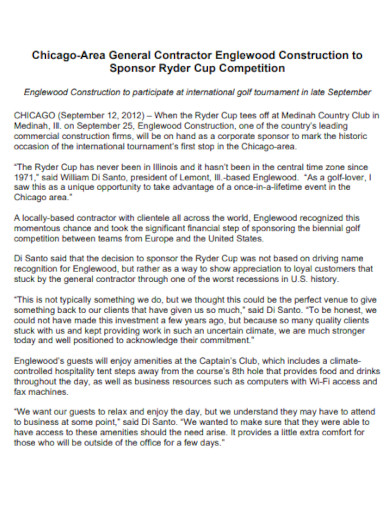 sponsor ryder cup competition