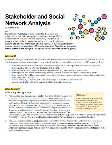 stakeholder and social network analysis1