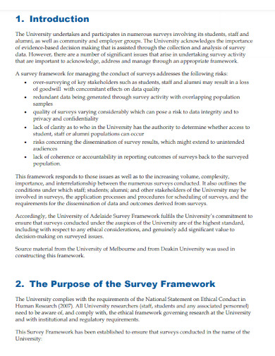 survey framework