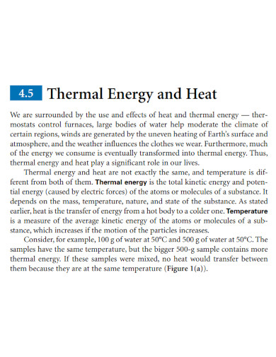 thermal energy and heat in pdf