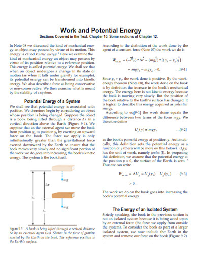 work and potential energy chapter