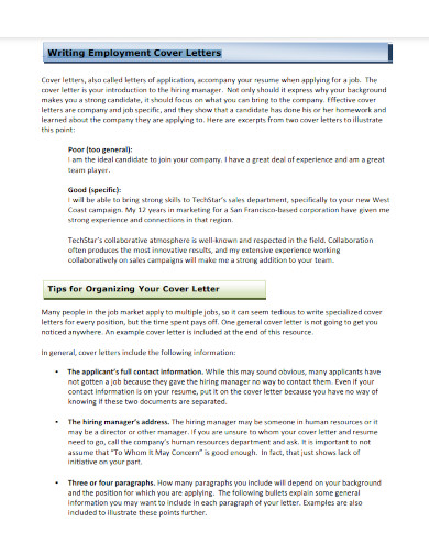 writing employment cover letters1