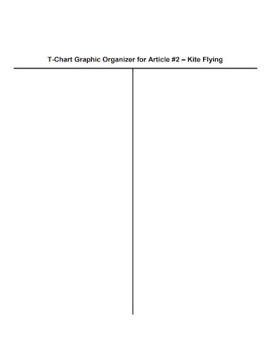 article t chart graphic organizer