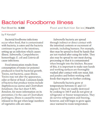 bacterial foodborne illness