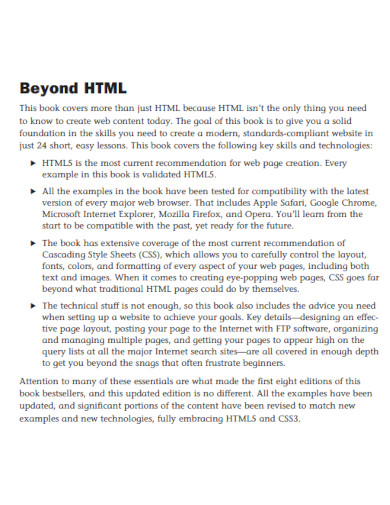 beyond html