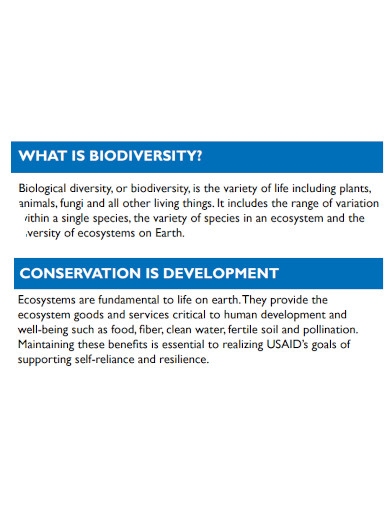 biodiversity programming