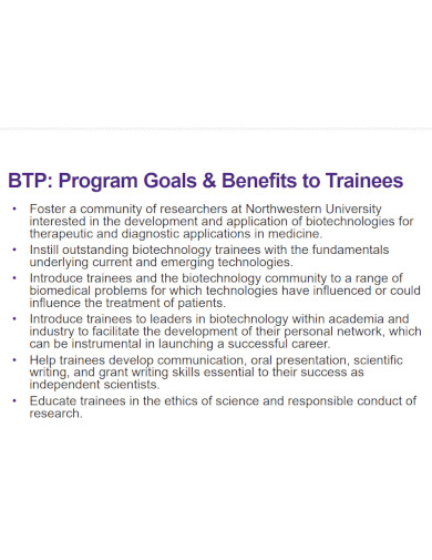 biotechnology training program 