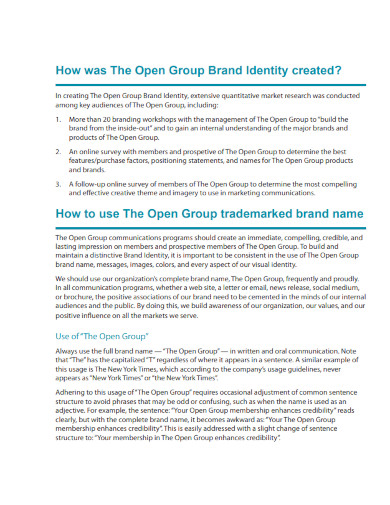 Brand Identity - Examples, PDF | Examples