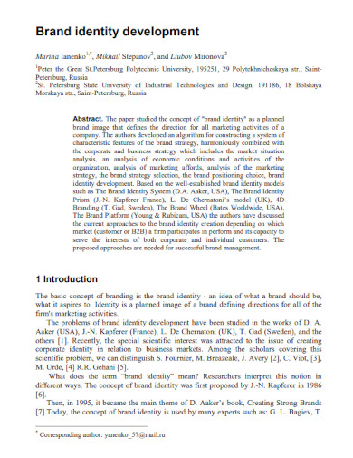 Brand Identity - Examples, PDF | Examples