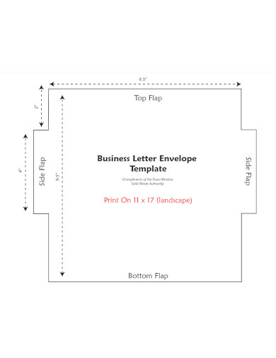 business letter envelope template