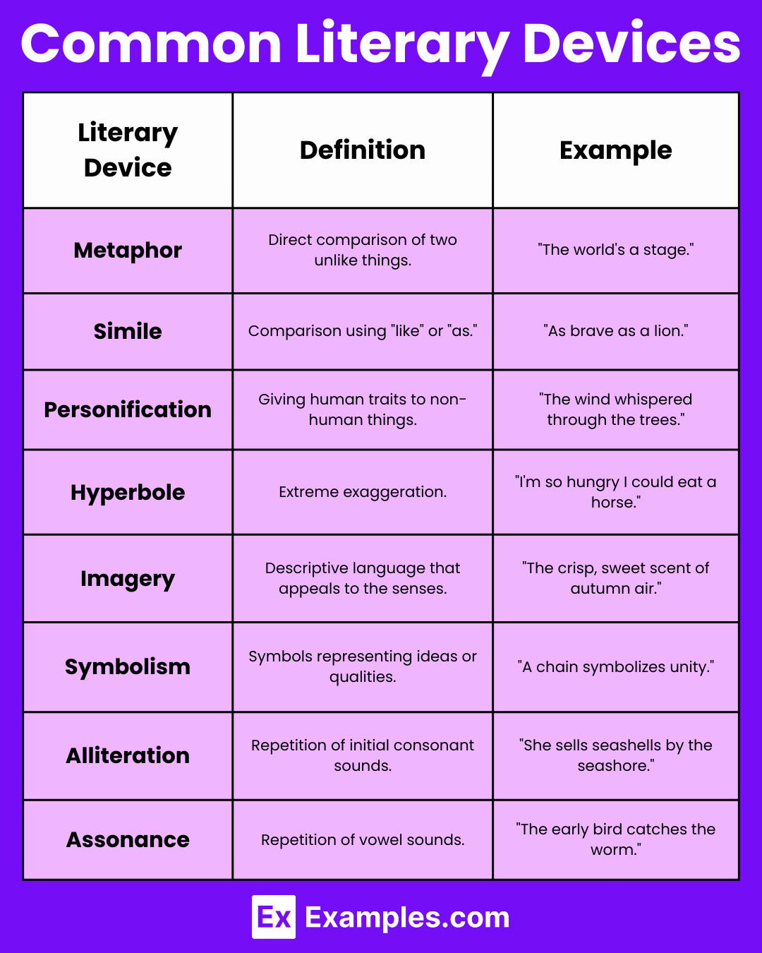 Common Literary Devices