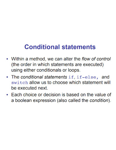 conditional-statements