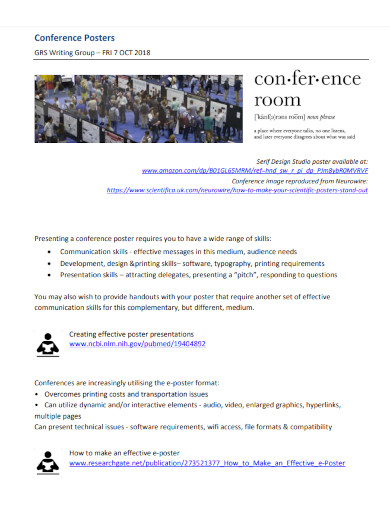 Conference Scientific Posters 