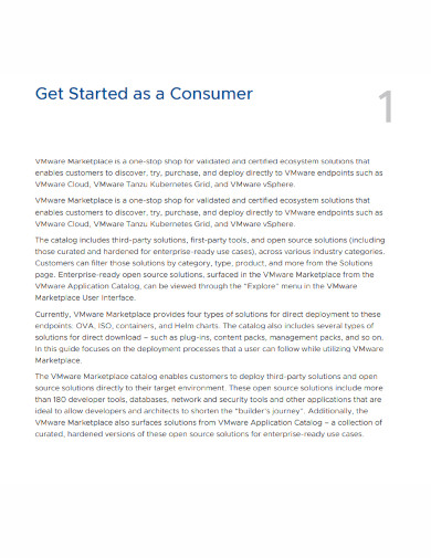 consumers marketplace template 
