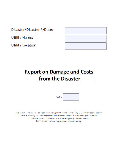 Cover Page Report Template