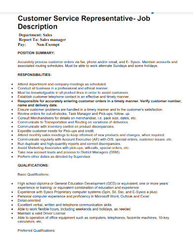 Customer Service Resume - Examples, PDF | Examples