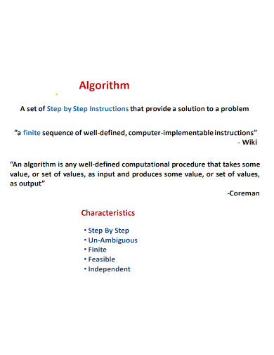 Algorithm - 100+ Examples, How to Utilize, PDF