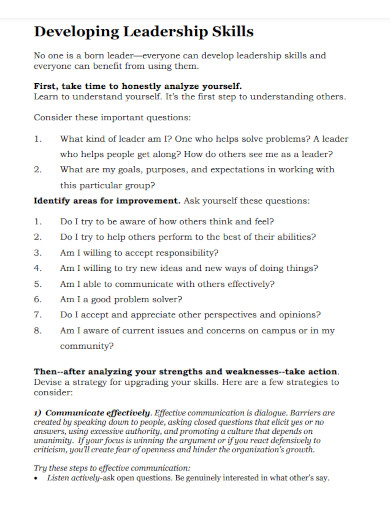 developing leadership skills1