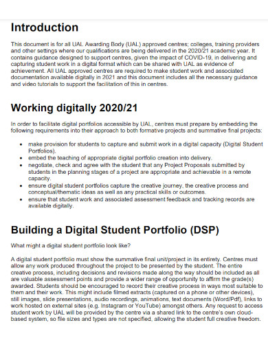 23 Student Portfolio 22 Examples Format How To Make PDF   Digital Student Portfolios 