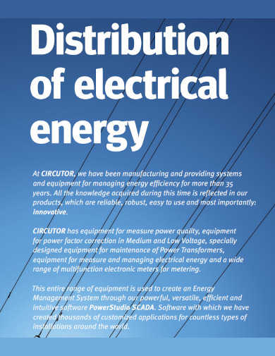 distribution of electrical energy 