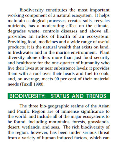 draft biodiversity