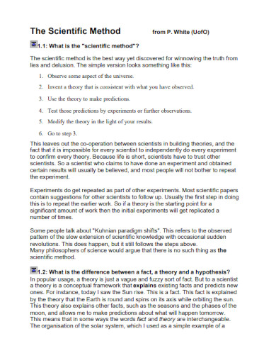 Scientific Method - Examples, PDF | Examples