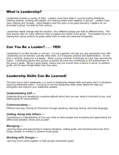 effective group leadership skills 