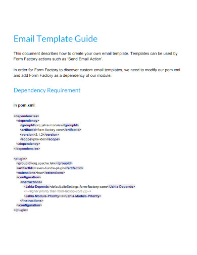 email template guide 