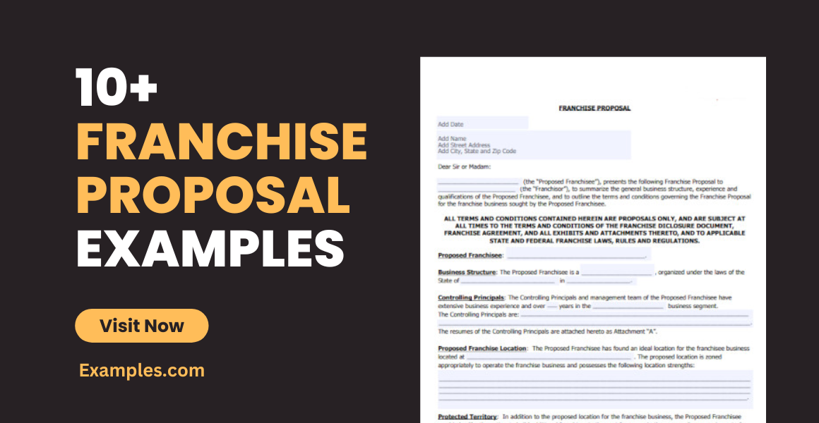 franchise business proposal pdf