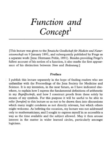function and concept