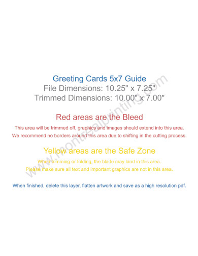 greeting cards 5x7 guide