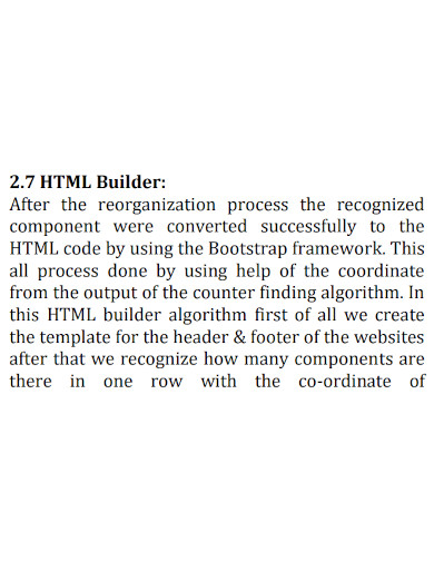 html builder