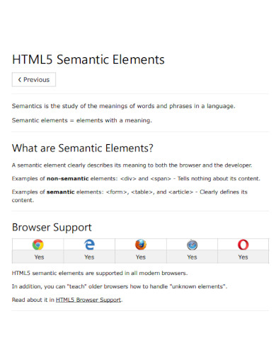 html5 semantic elements