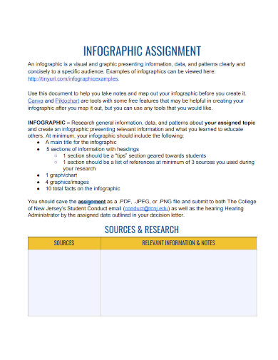 infographic assignment template 