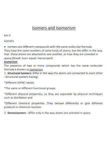isomers and isomerism